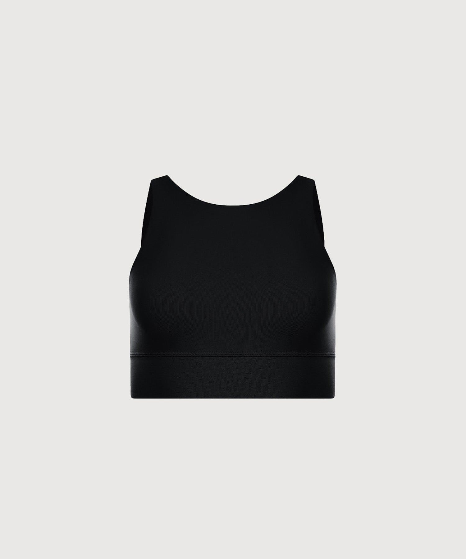 High Neck Bra Top - Black