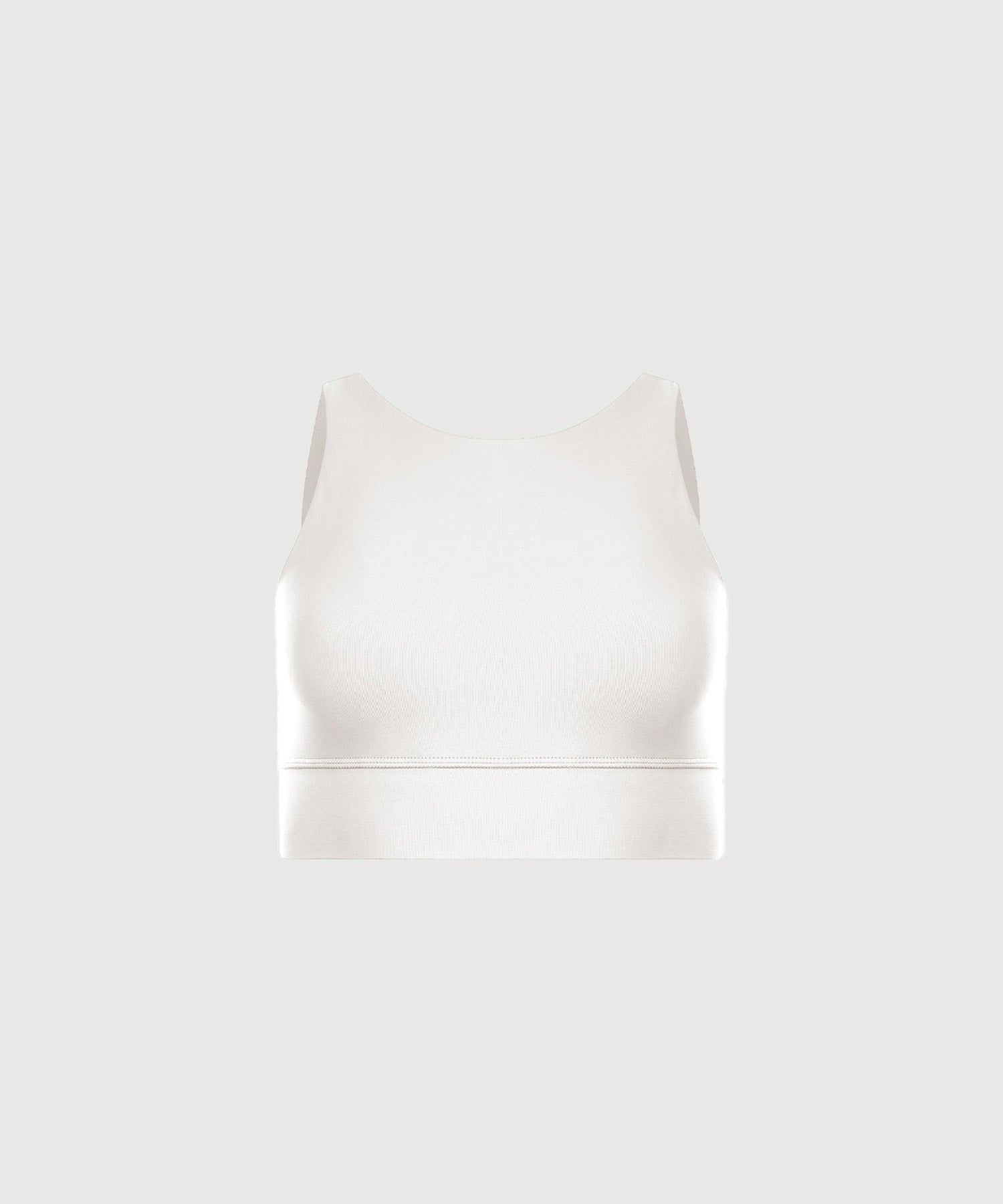 High Neck Bra Top - Pearl