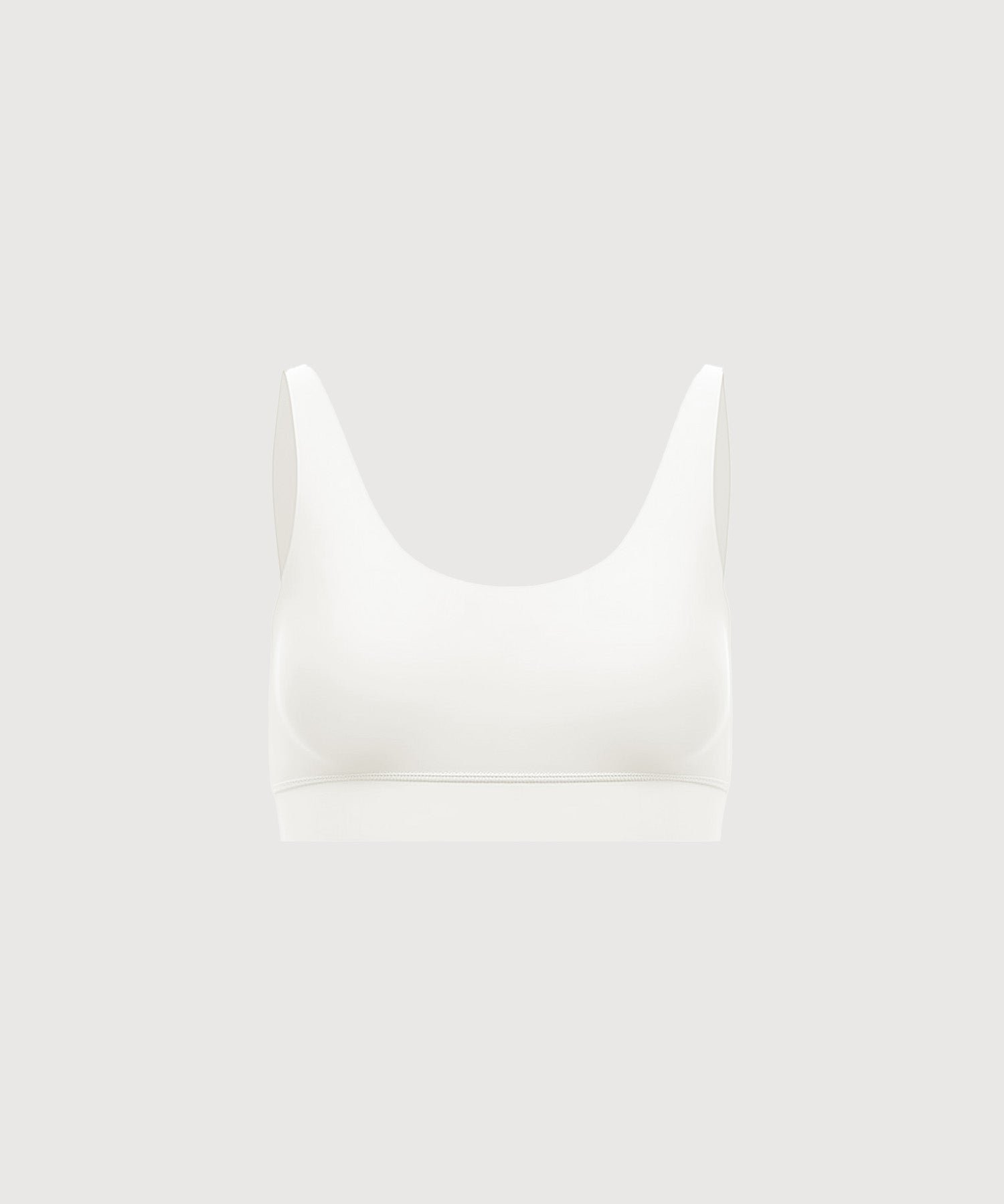Double Scoop Bra Top - Pearl