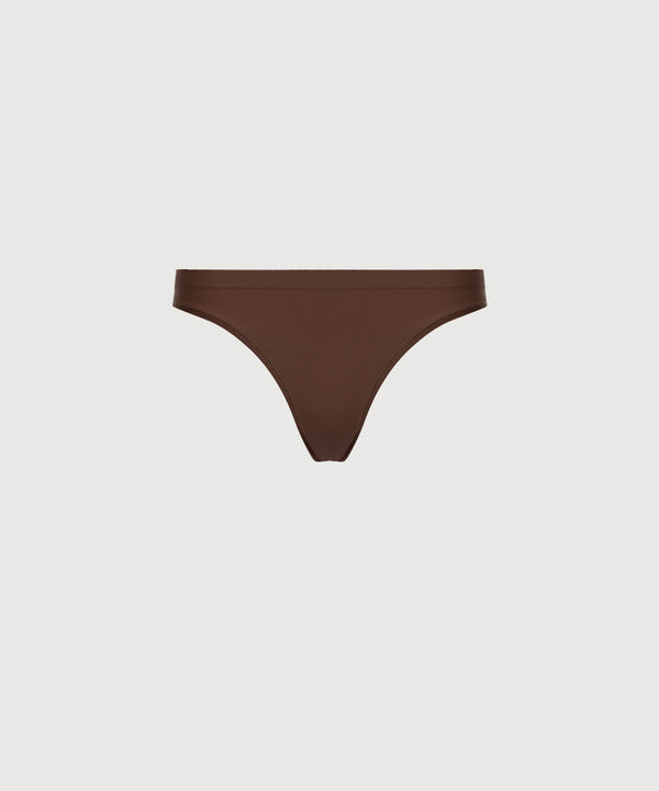 Mid Rise Thong 3 Pack - Cocoa