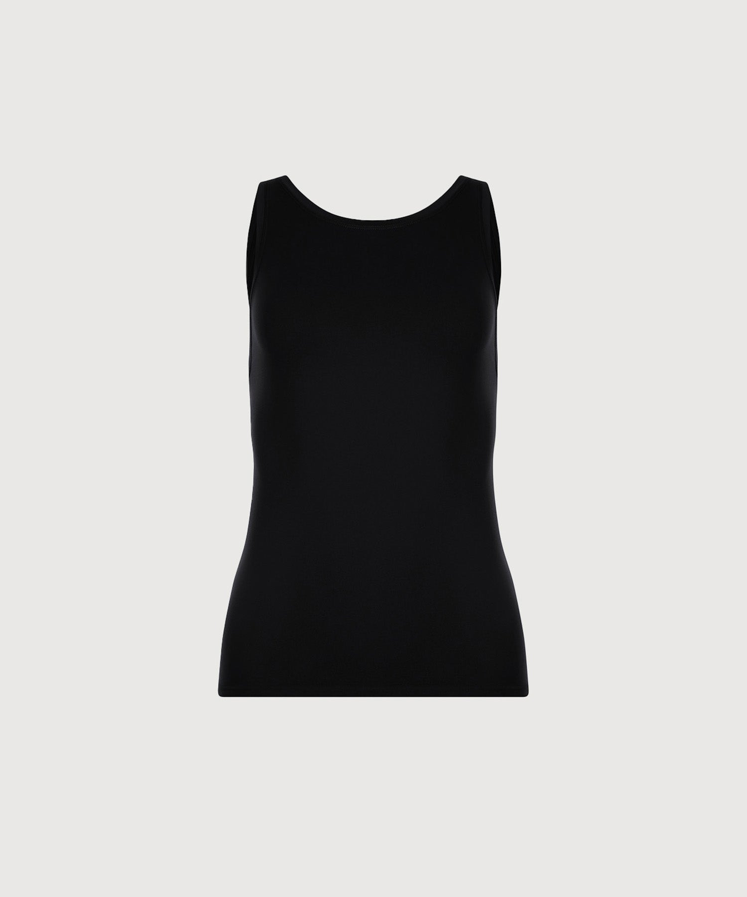 High Neck Tank - Black