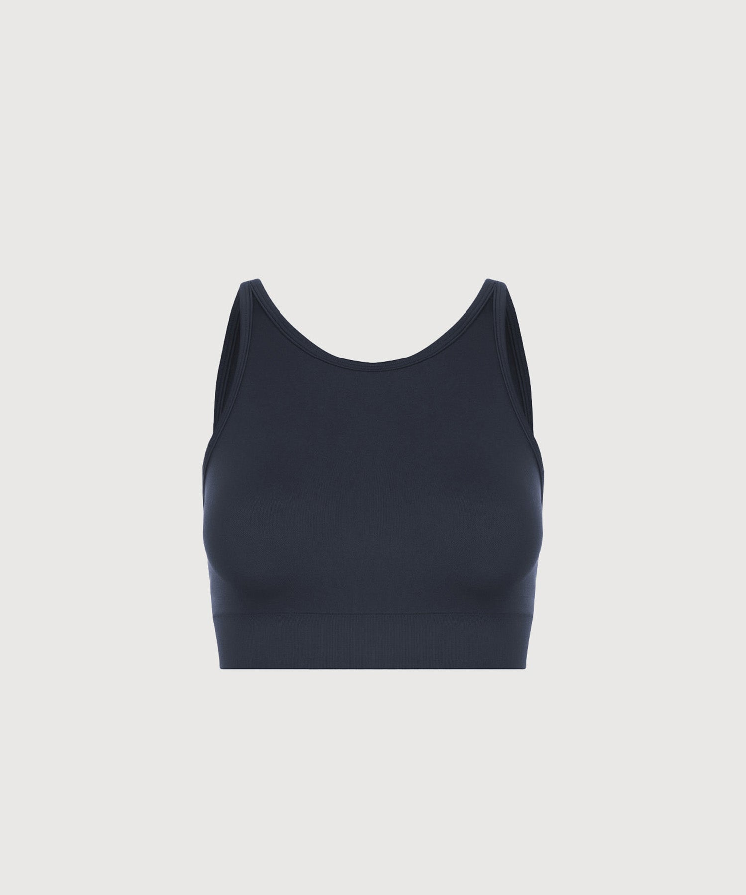 Performance High Neck Sports Bra - Navy