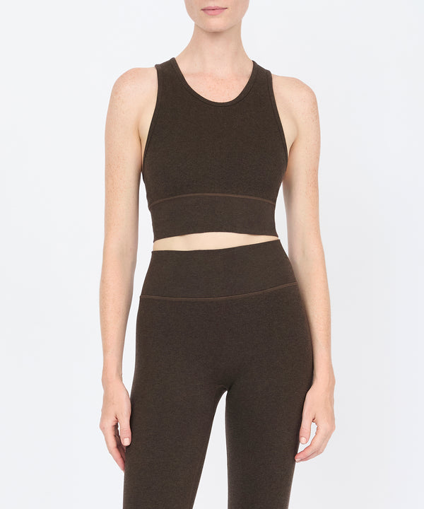 Carrie Crop Top - Sepia Mélange