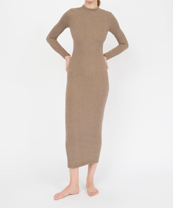Yasmin Dress - Hazelnut Mélange