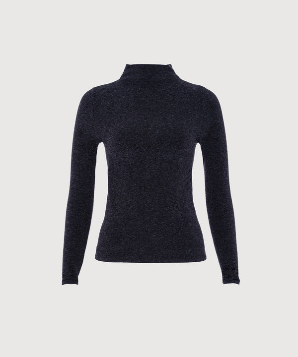 Janice Turtleneck Top - Black