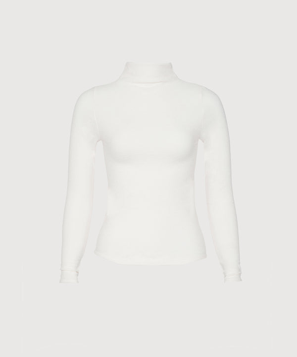 Janice Turtleneck Top - Pearl