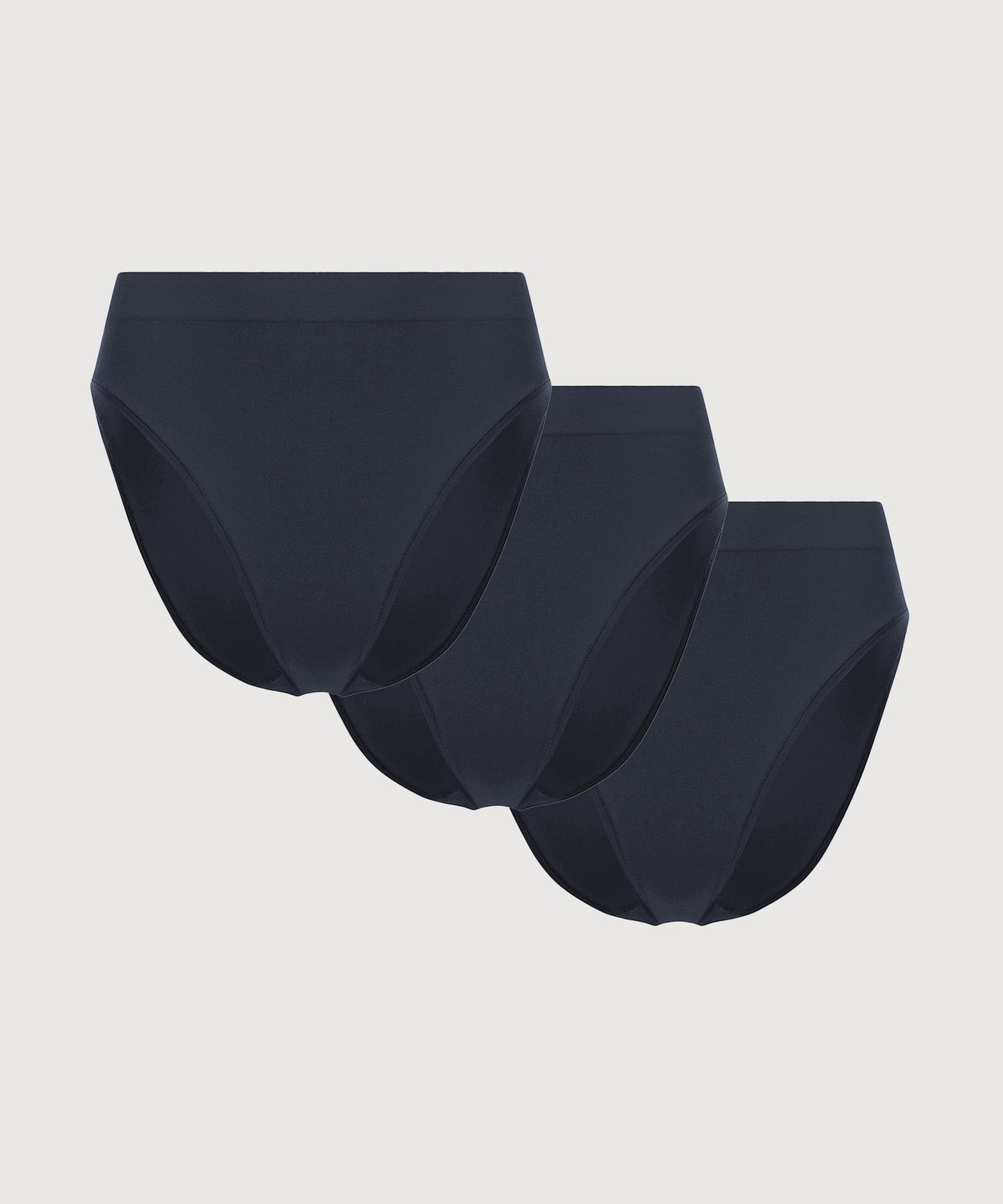 High Waist Brief 3 Pack - Navy