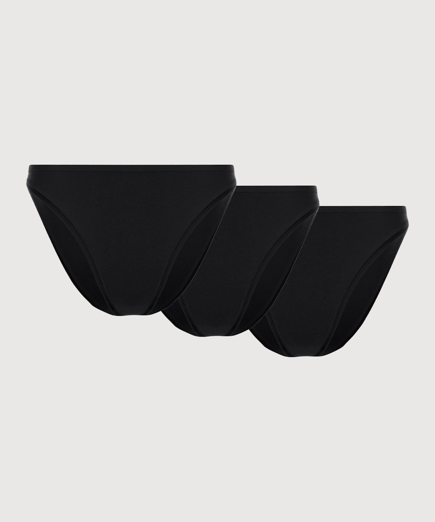 String Bikini Brief 3 Pack - Black