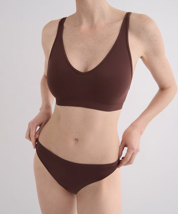 String Bikini Brief 3 Pack - Cocoa