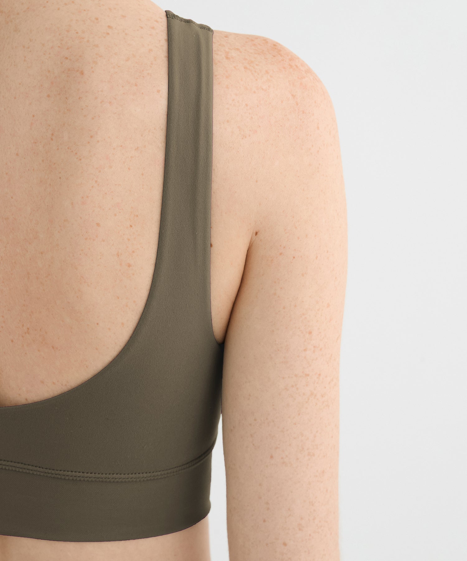 High Neck Bra Top - Olive