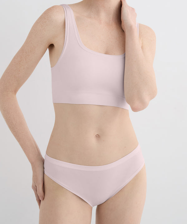 Double Scoop Bra Top - Oleander