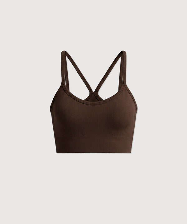 Form Movement V-Neck Bra - Acorn