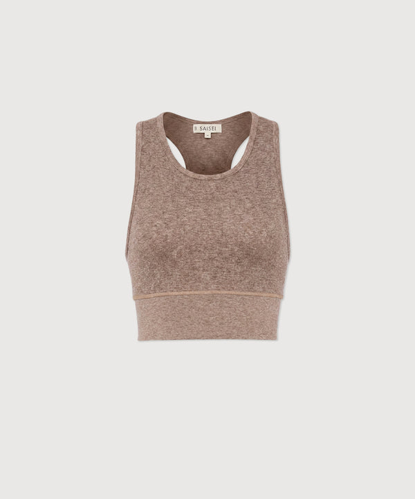 Carrie Crop Top - Hazelnut Mélange