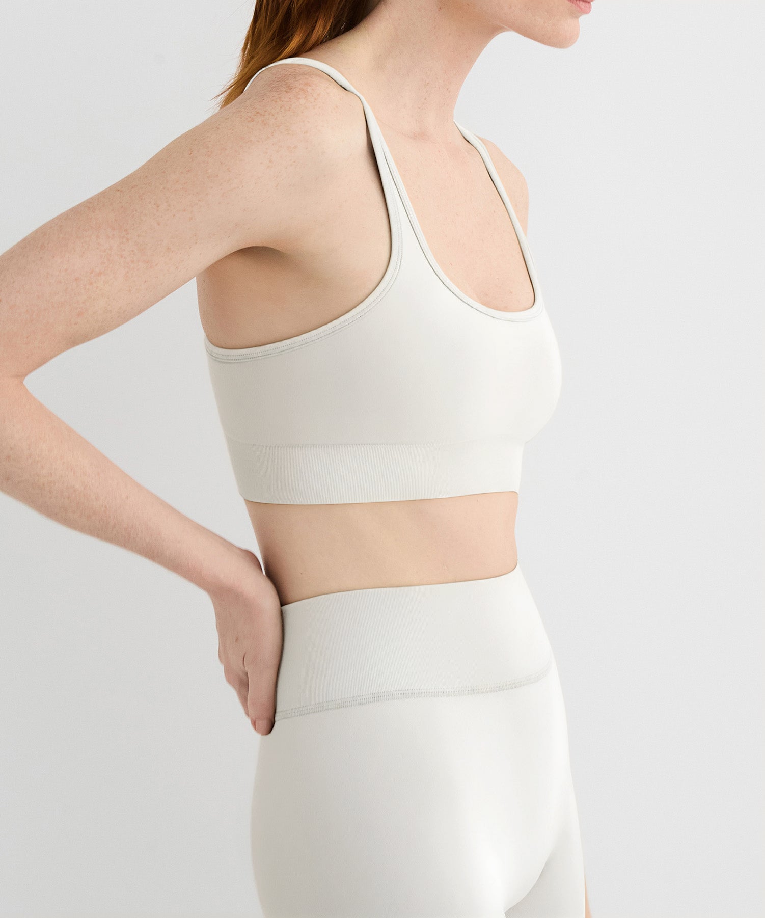 Racerback Movement Bra - Pearl