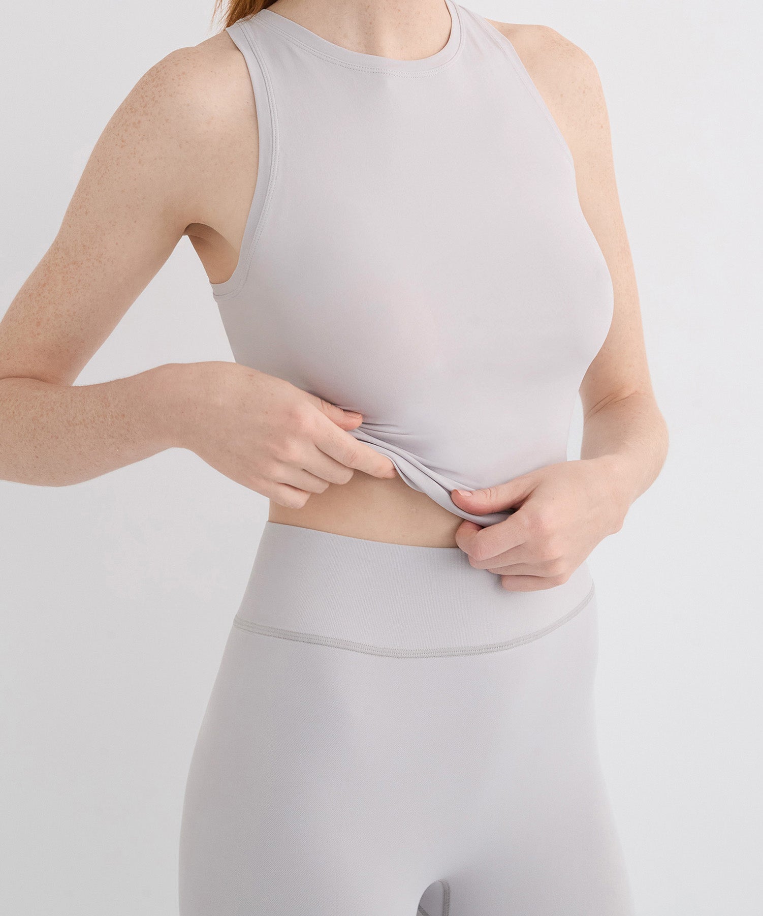 High Neck Tank - Pebble