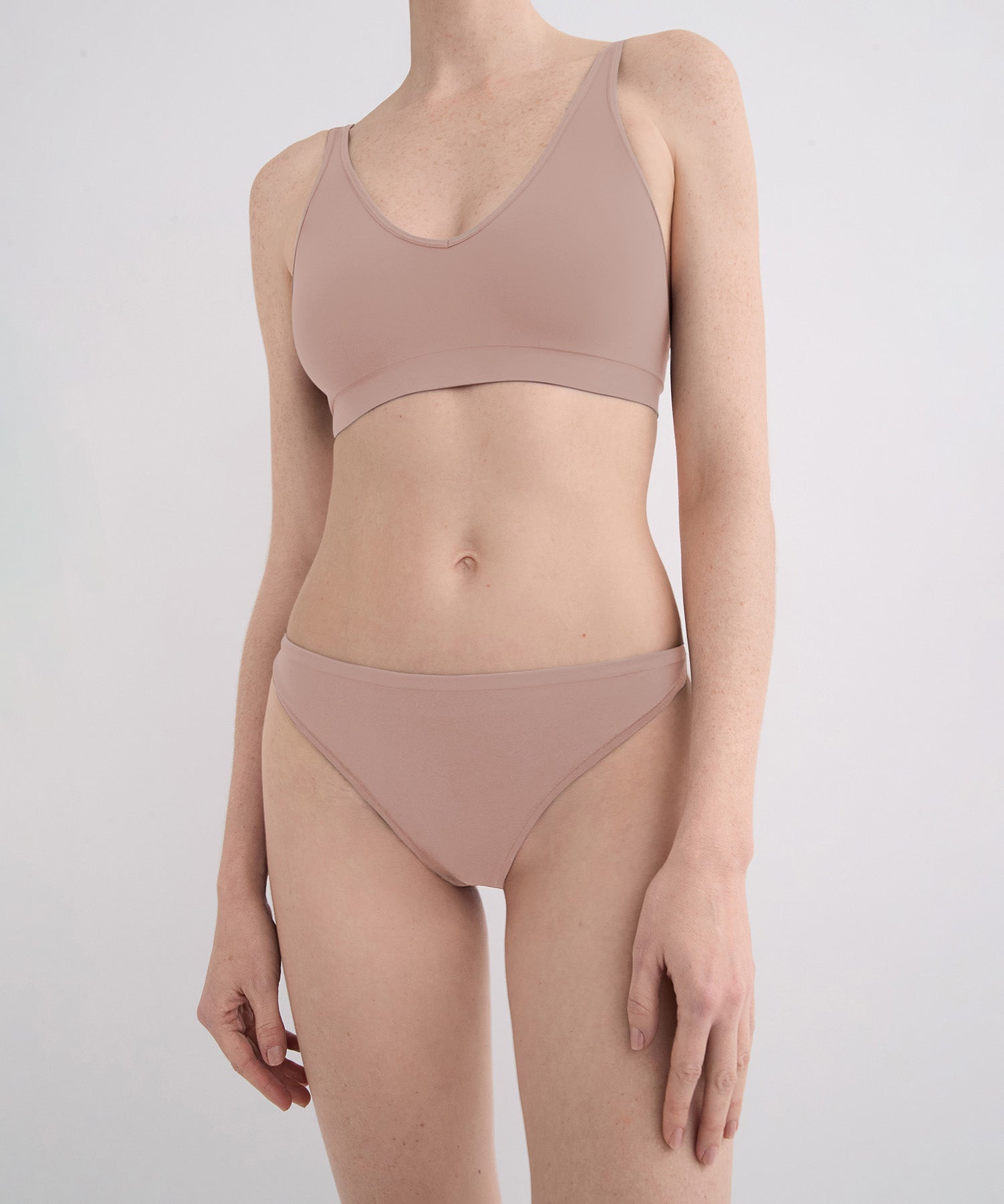 String Bikini Brief 3 Pack - Taupe
