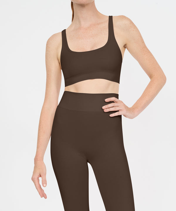 Performance Racerback Sports Bra - Acorn