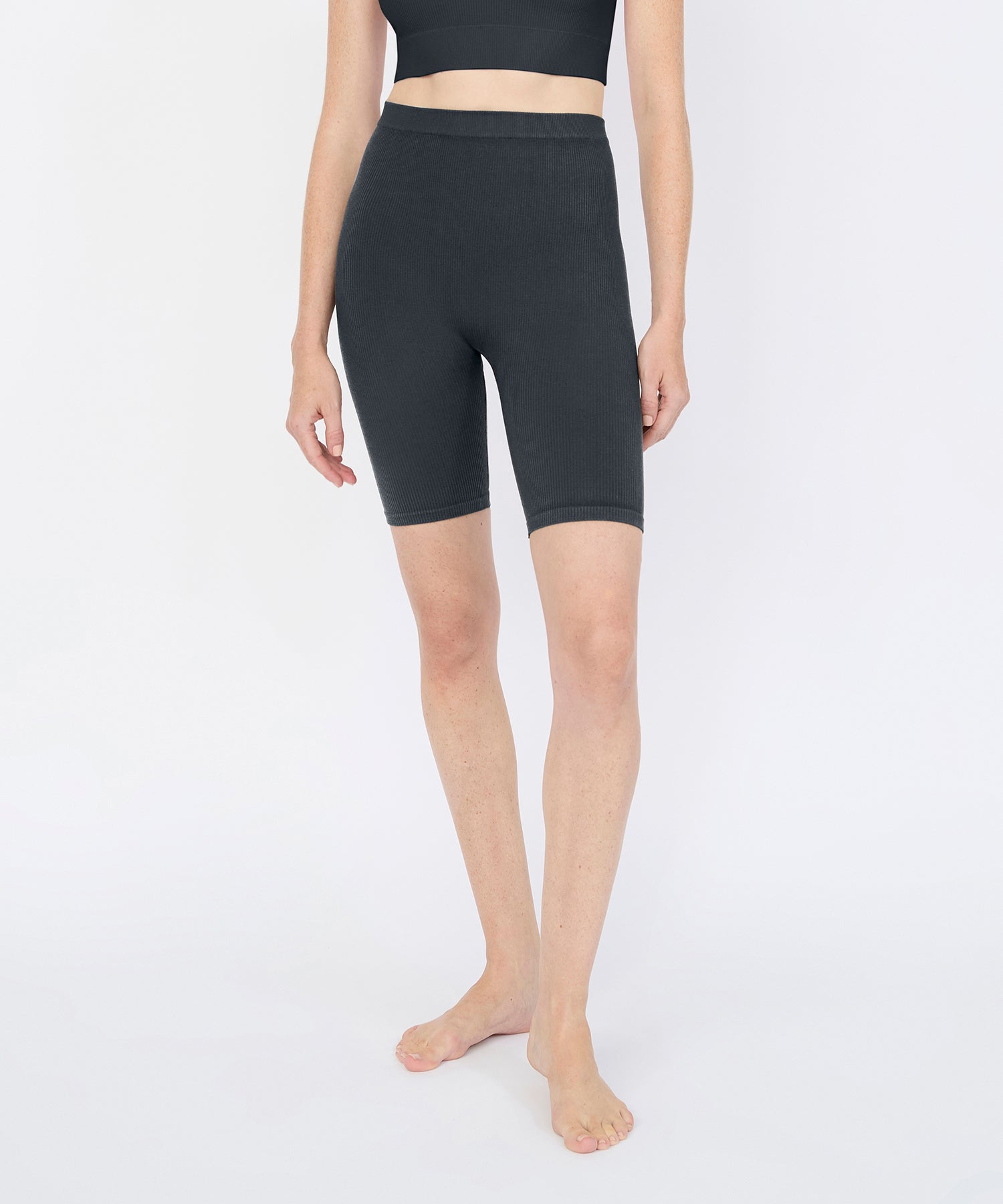 Joanne Rib Short Legging - Navy