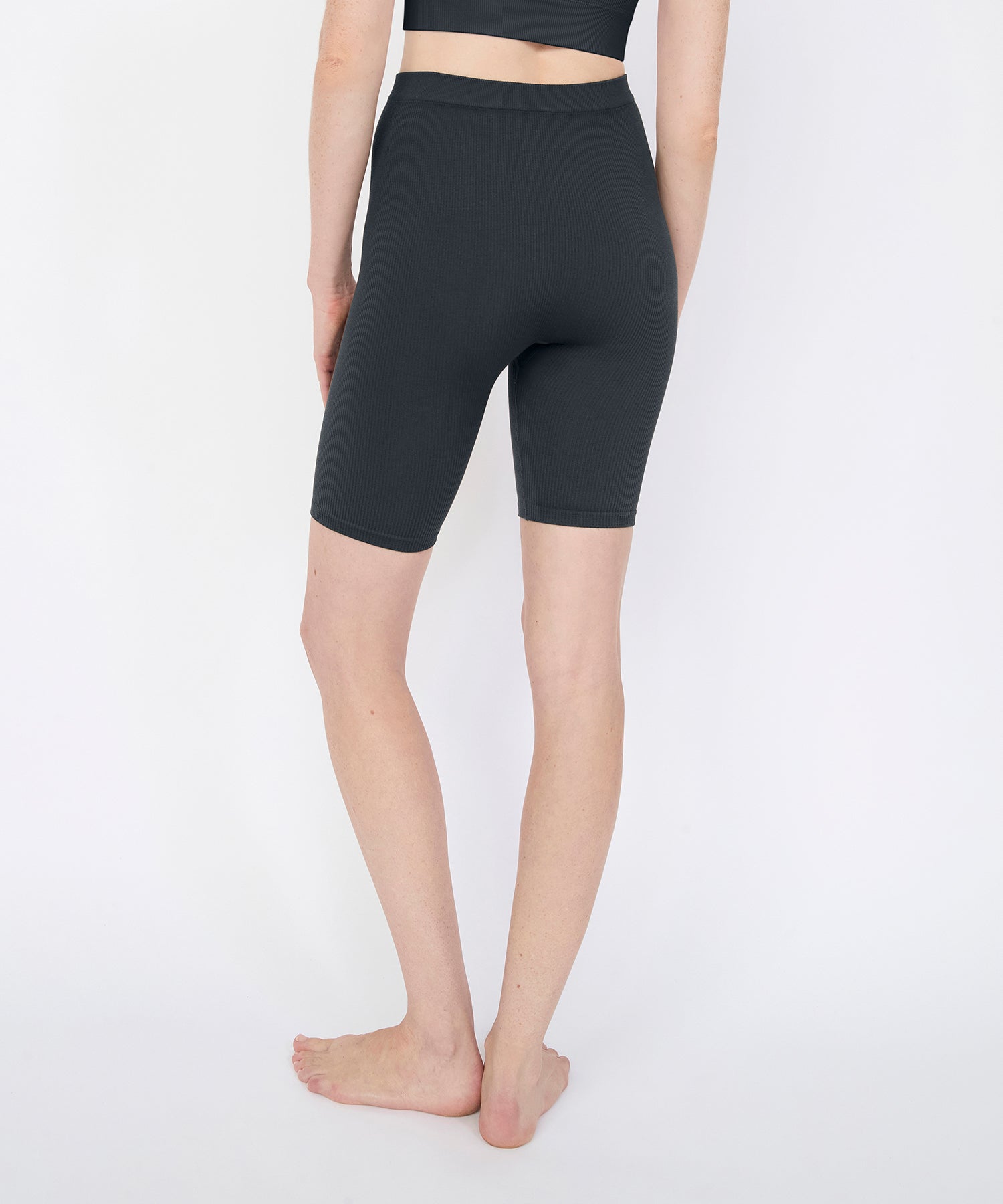 Joanne Rib Short Legging - Navy