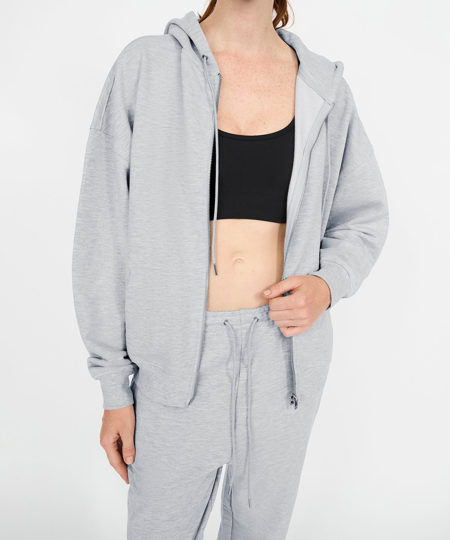 Stevie Oversized Hoodie - Heather Grey