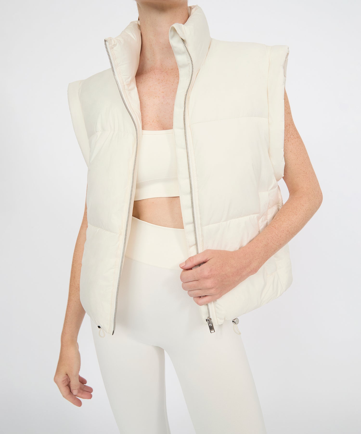 Joni 2-in-1 Puffer Jacket - Pearl