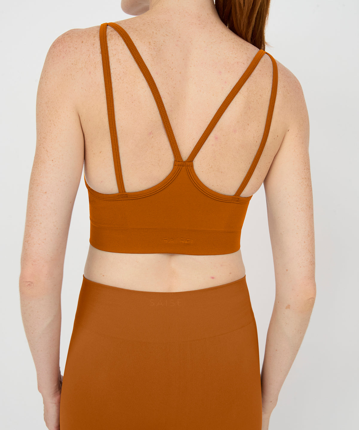 Form Movement V-Neck Bra - Terracotta
