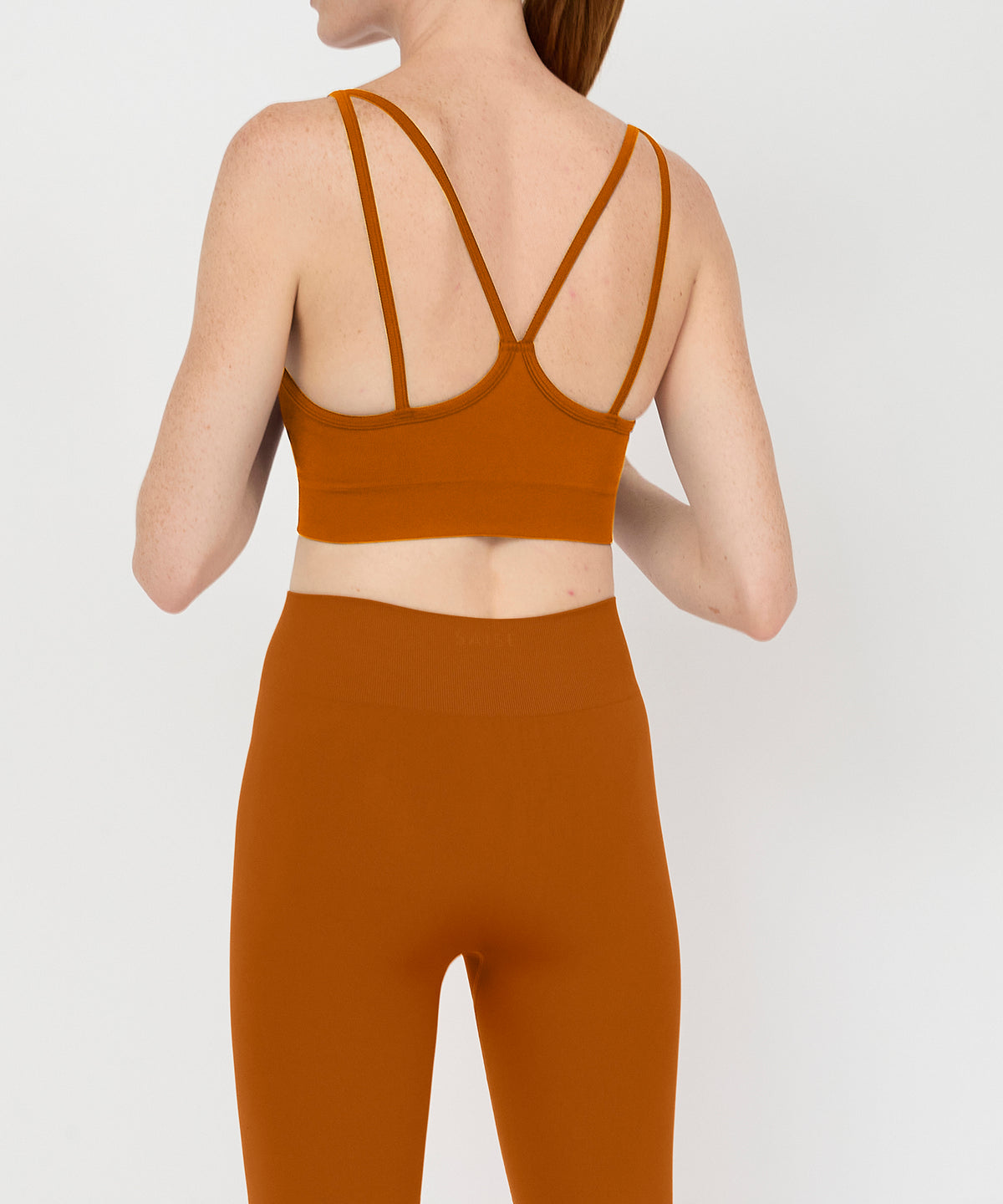 Form Movement V-Neck Bra - Terracotta
