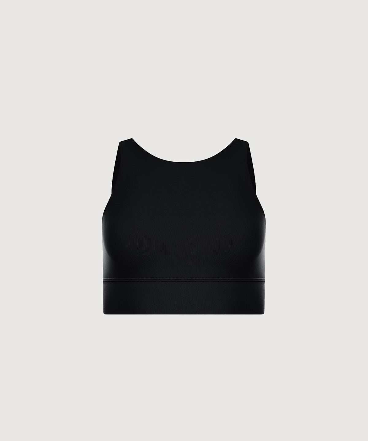 High Neck Bra Top - Black