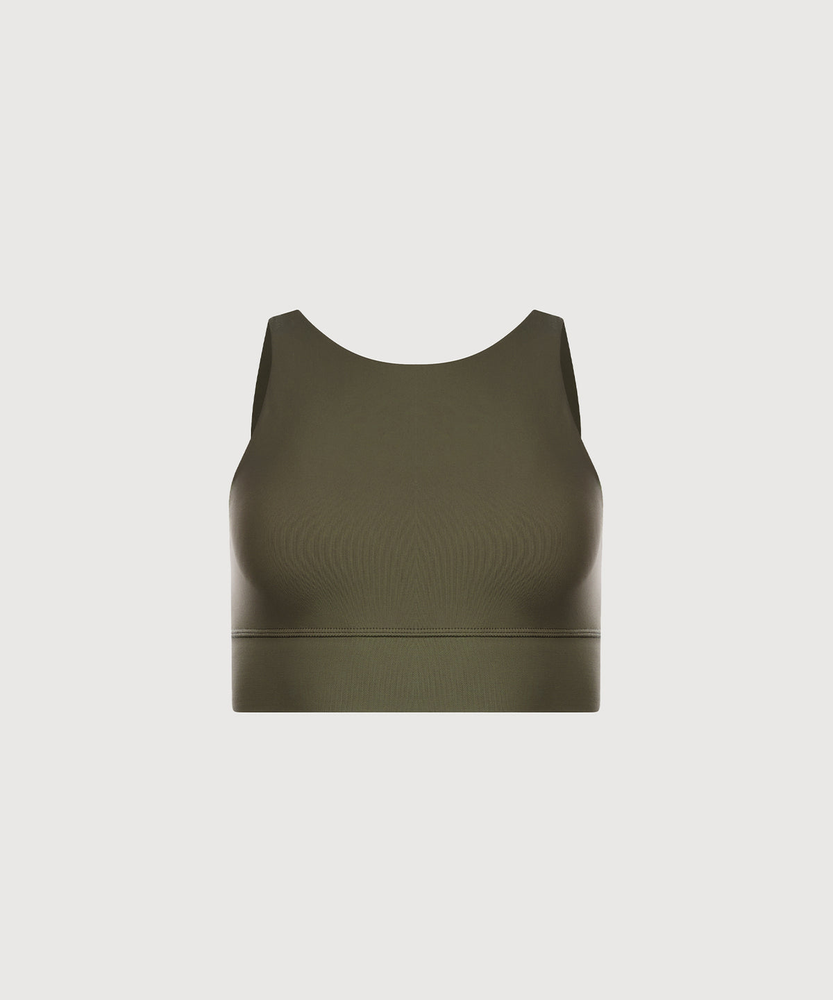 High Neck Bra Top - Olive
