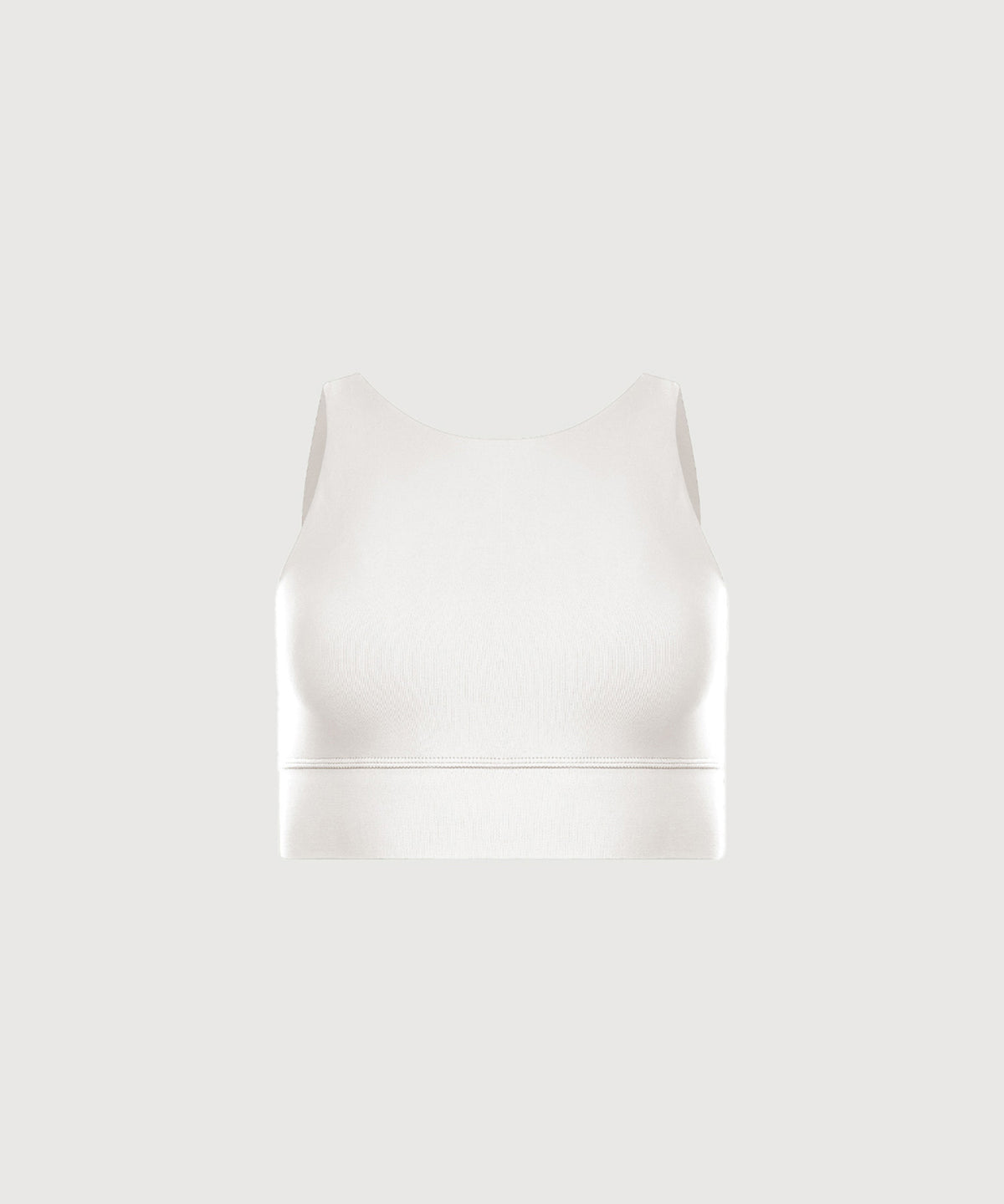 High Neck Bra Top - Pearl