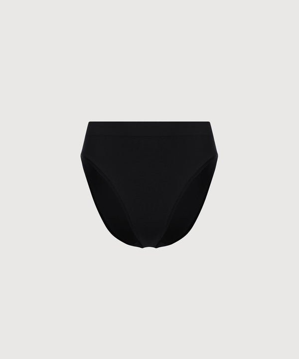 High Waist Brief 3 Pack - Black