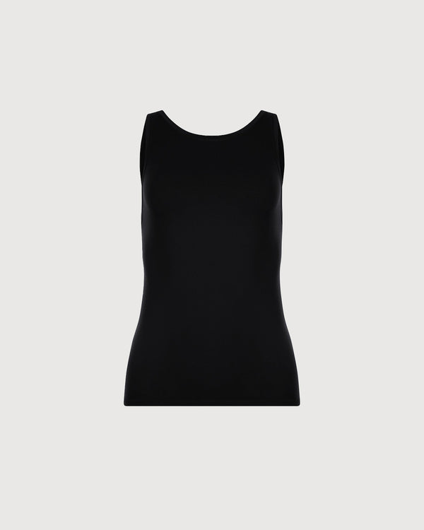 High Neck Tank - Black
