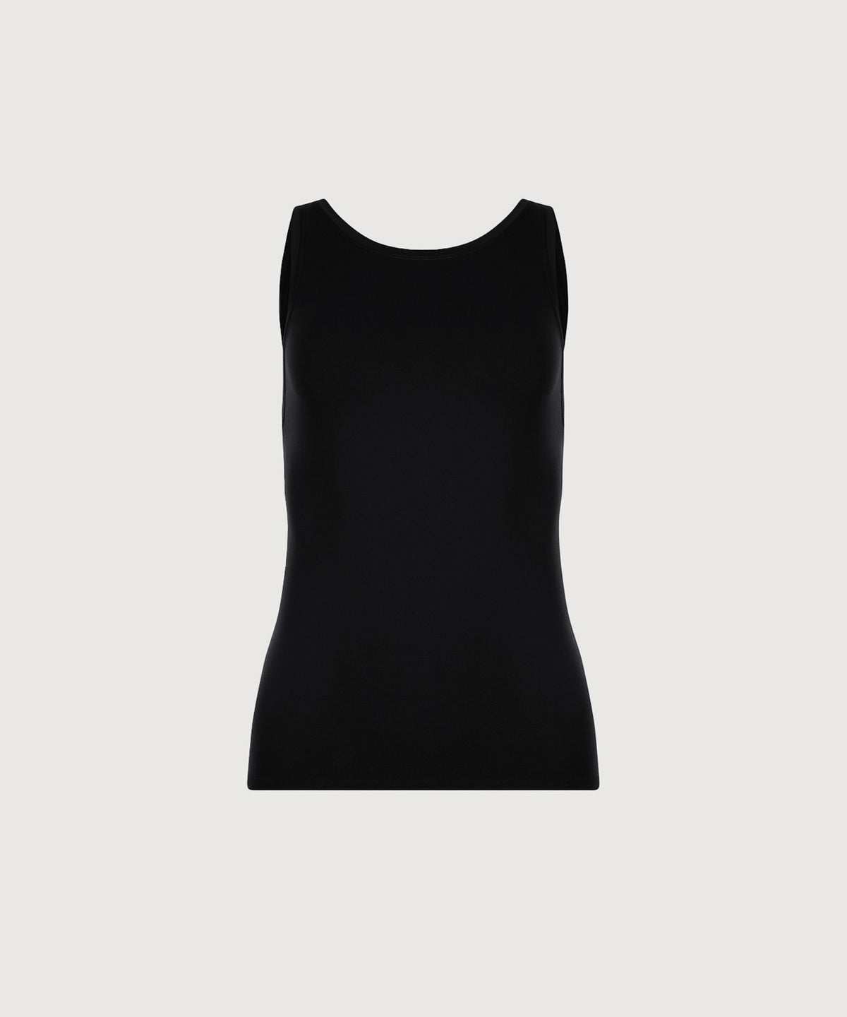 High Neck Tank - Black