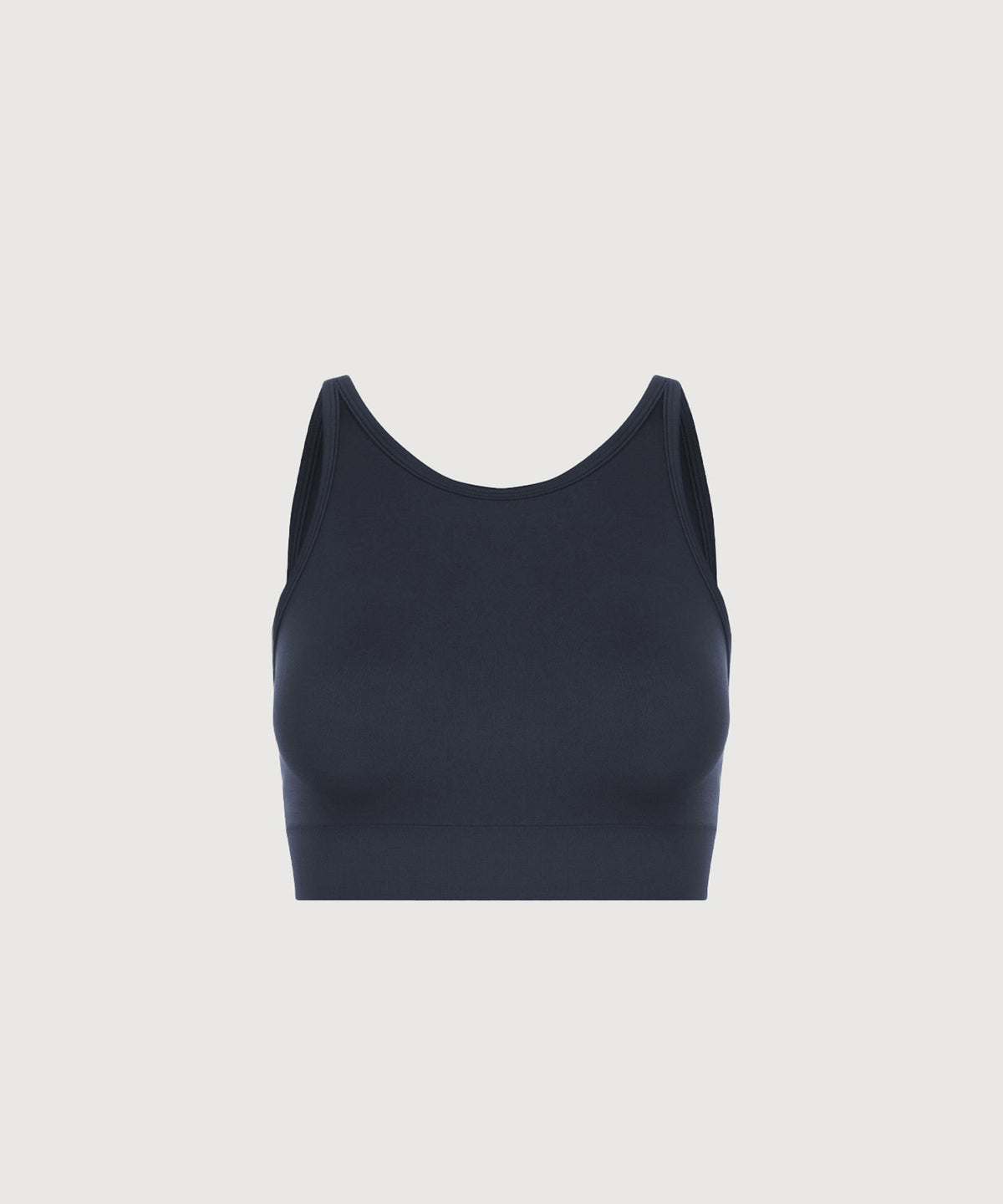 Performance High Neck Sports Bra - Navy