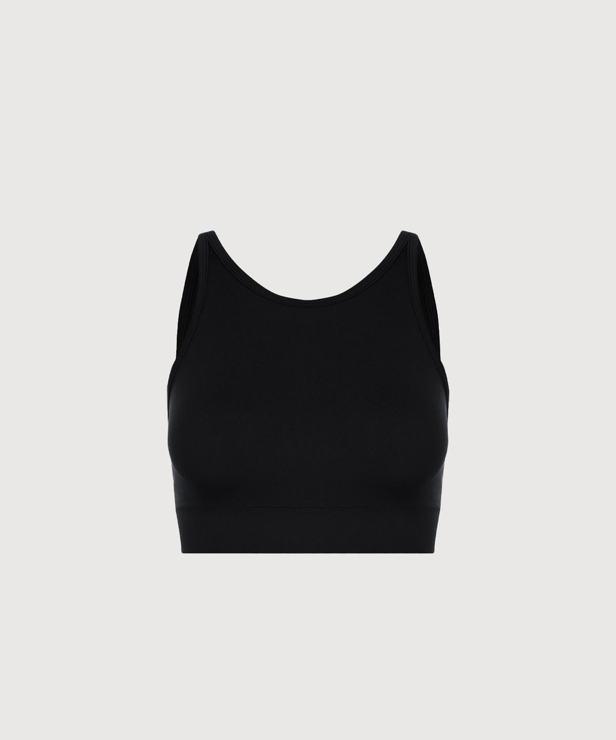 Performance High Neck Sports Bra - Black