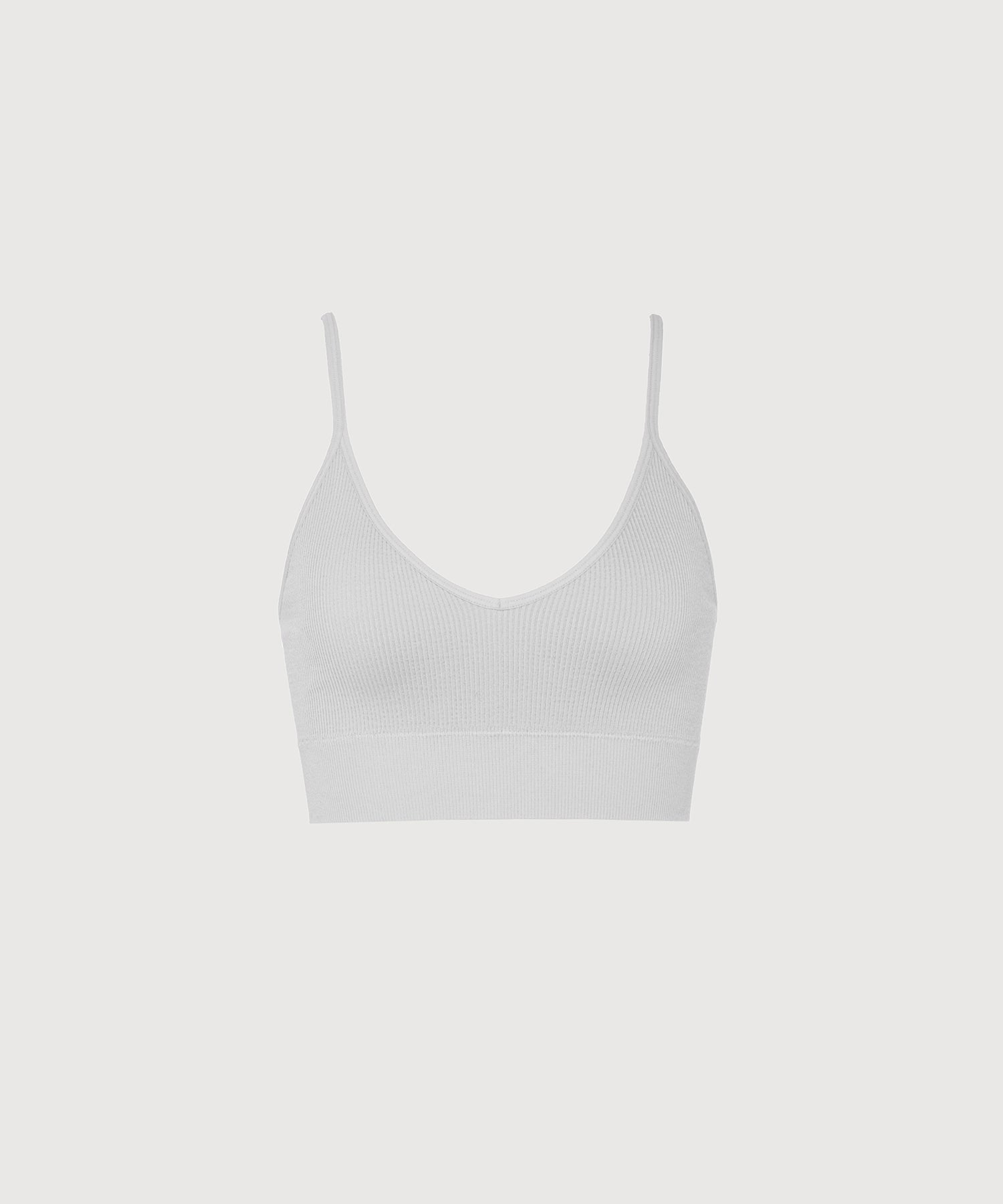 Bianca Rib Bralette - Pearl