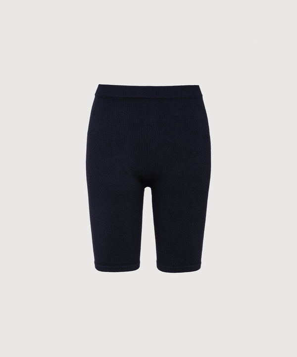 Joanne Rib Short Legging 6" - Black