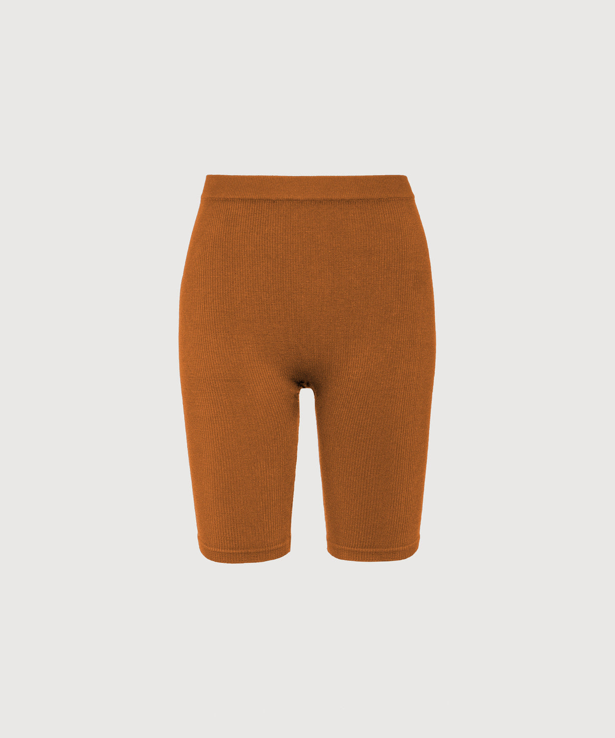 Joanne Rib Short Legging 6" - Terracotta