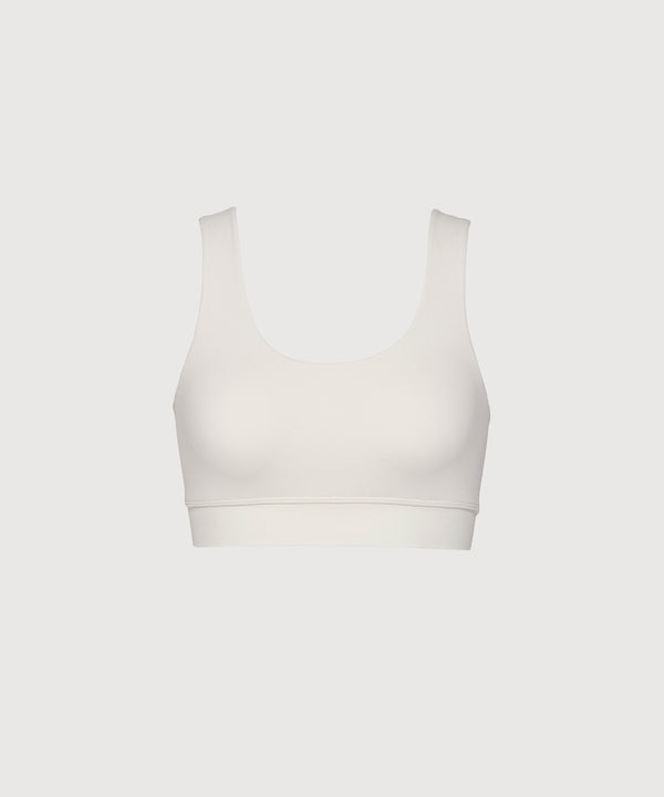24/7 Lounge Bra Top w/ Adjustability - Pearl