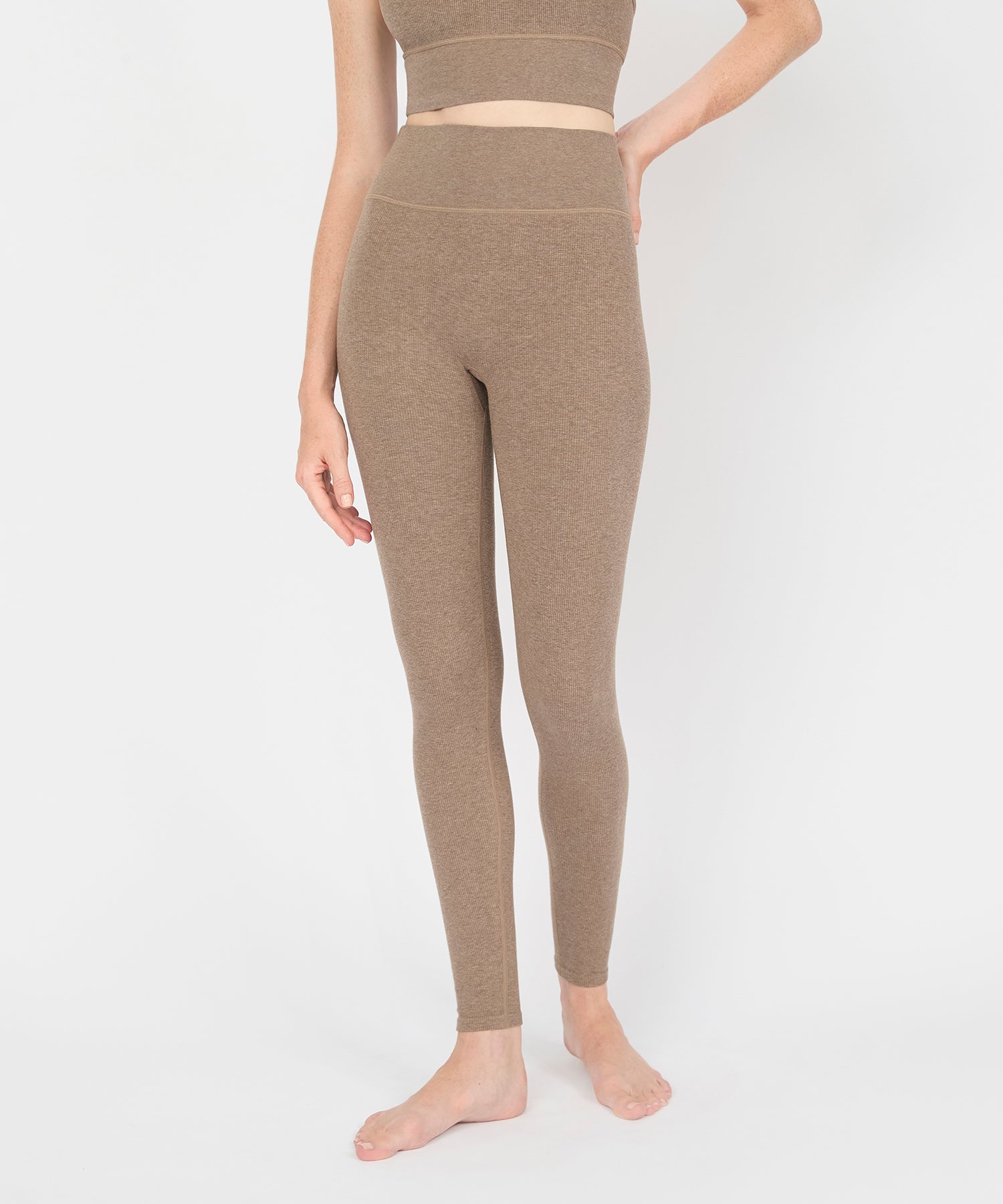 Louise High Rise Legging 25" - Hazelnut Mélange