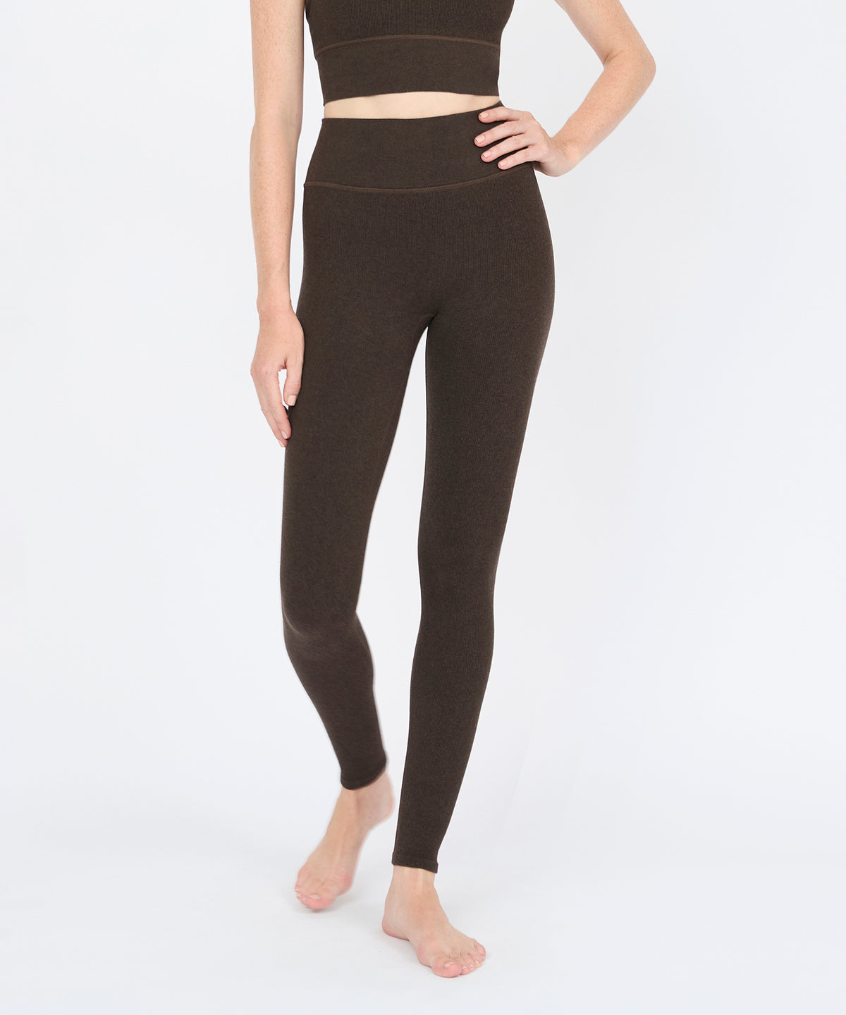 Louise High Rise Legging 25" - Sepia Mélange