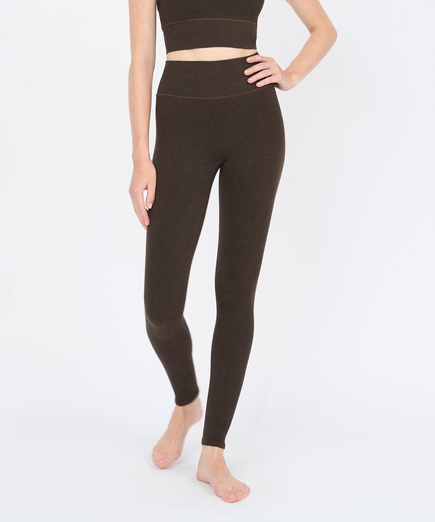 Louise High Rise Legging 25" - Sepia Mélange