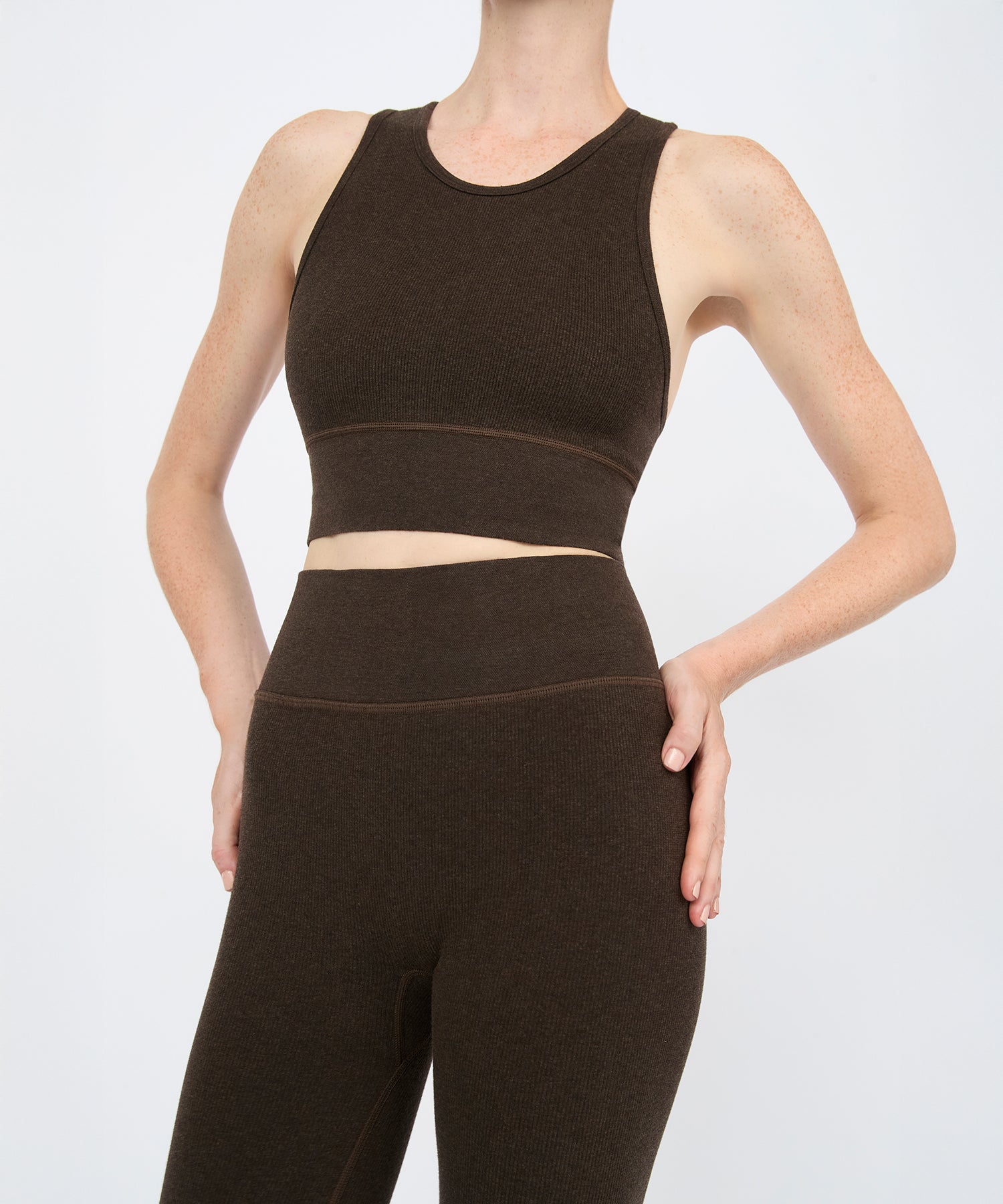 Louise High Rise Legging 25" - Sepia Mélange