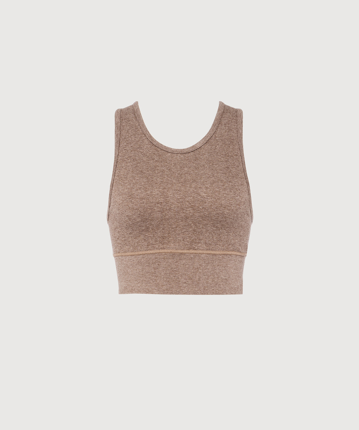 Carrie Crop Top - Hazelnut Mélange