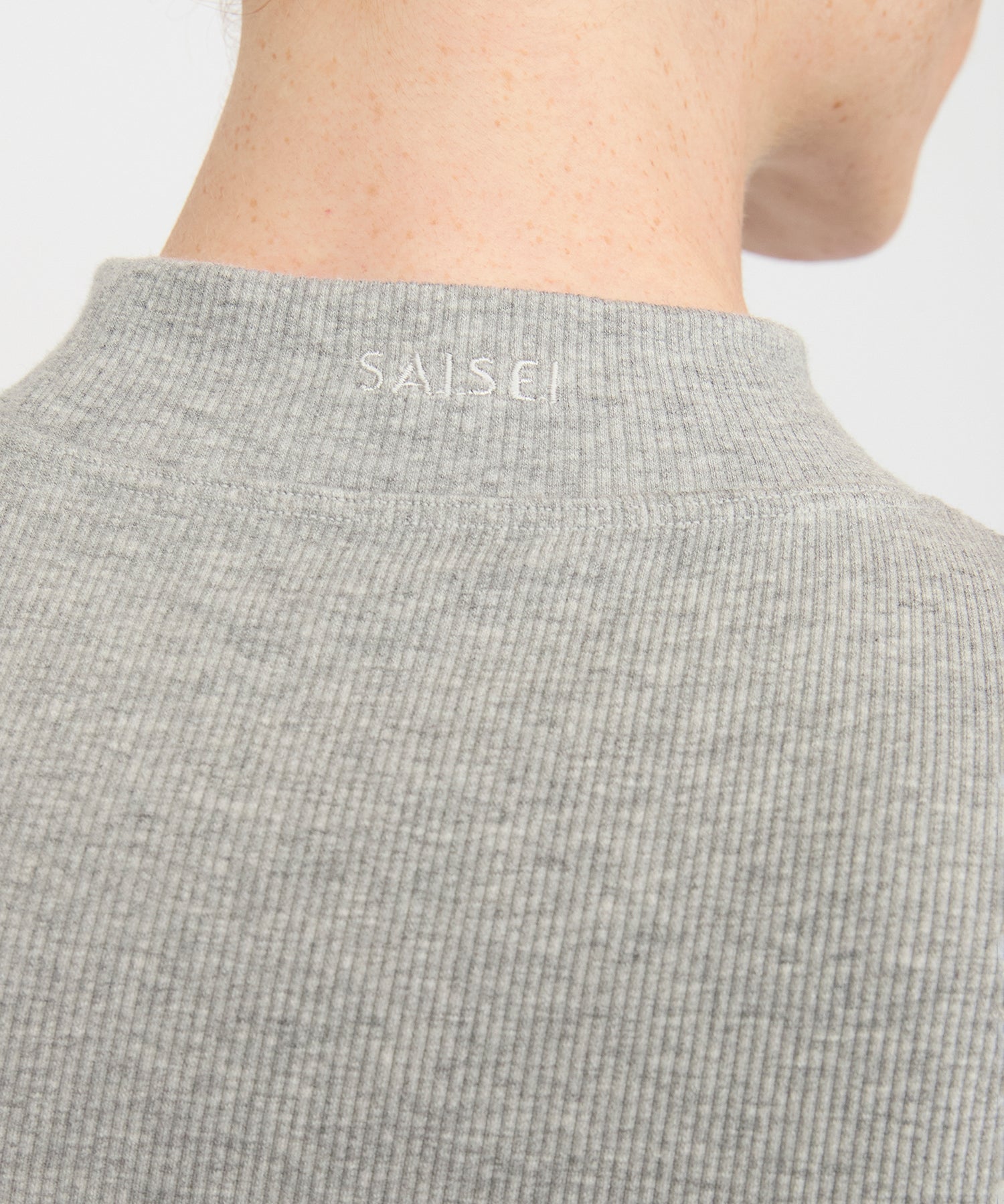 Anja Long Sleeve Top - Grey Mélange