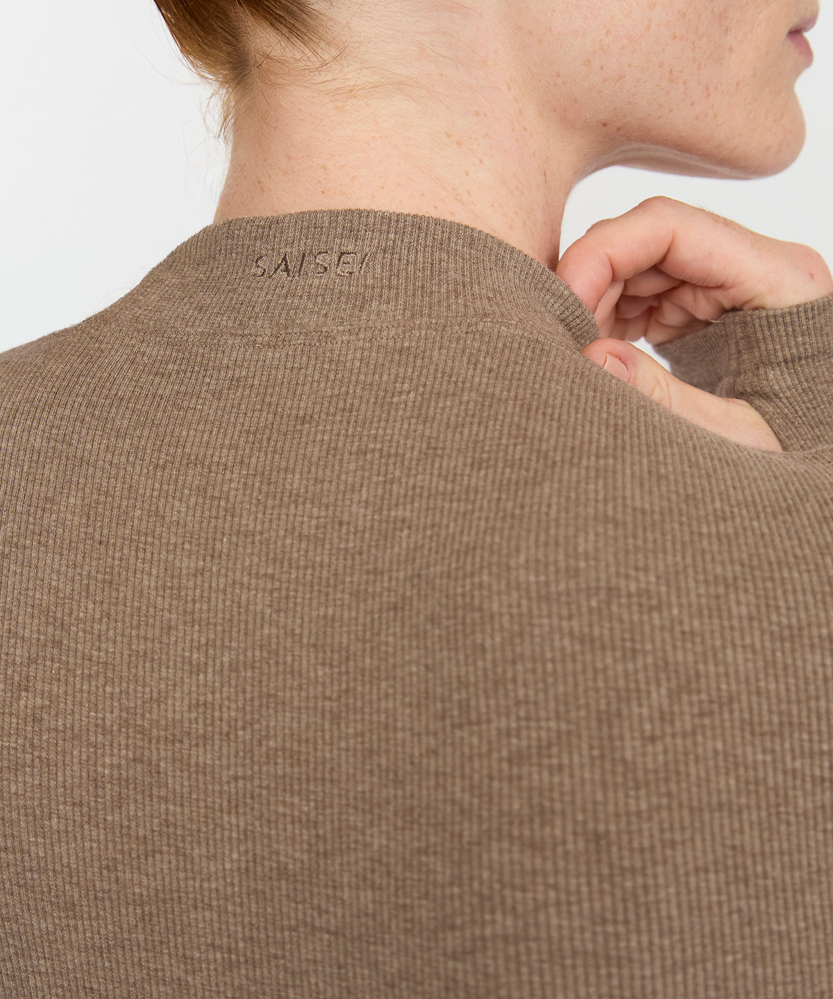 Anja Long Sleeve Top - Hazelnut Mélange