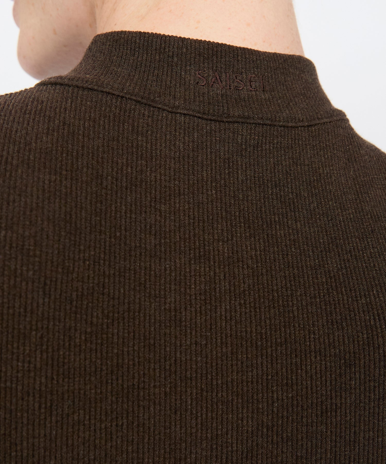 Tilda Crop Full Zip Jacket - Sepia Mélange