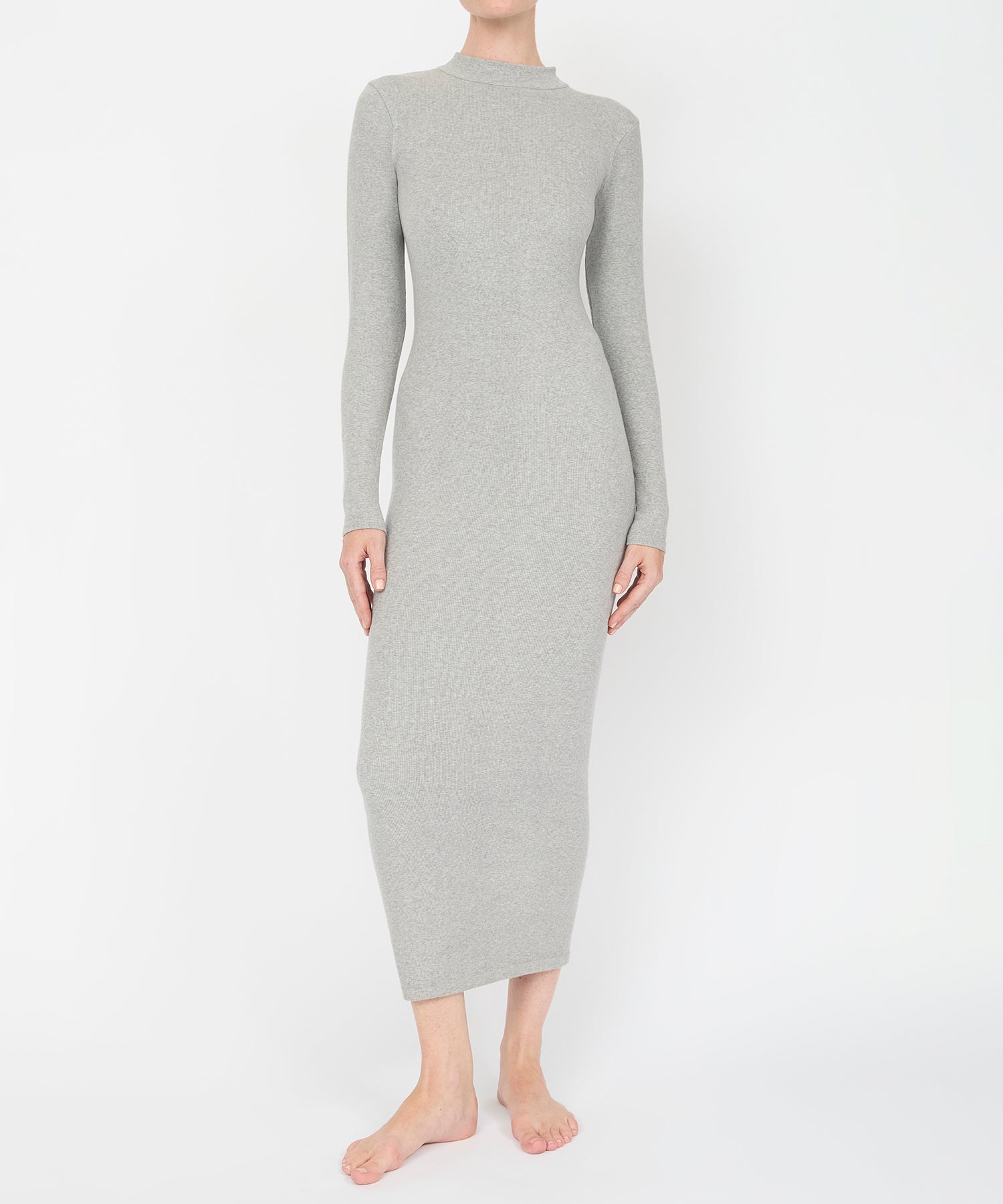 Yasmin Dress - Grey Mélange
