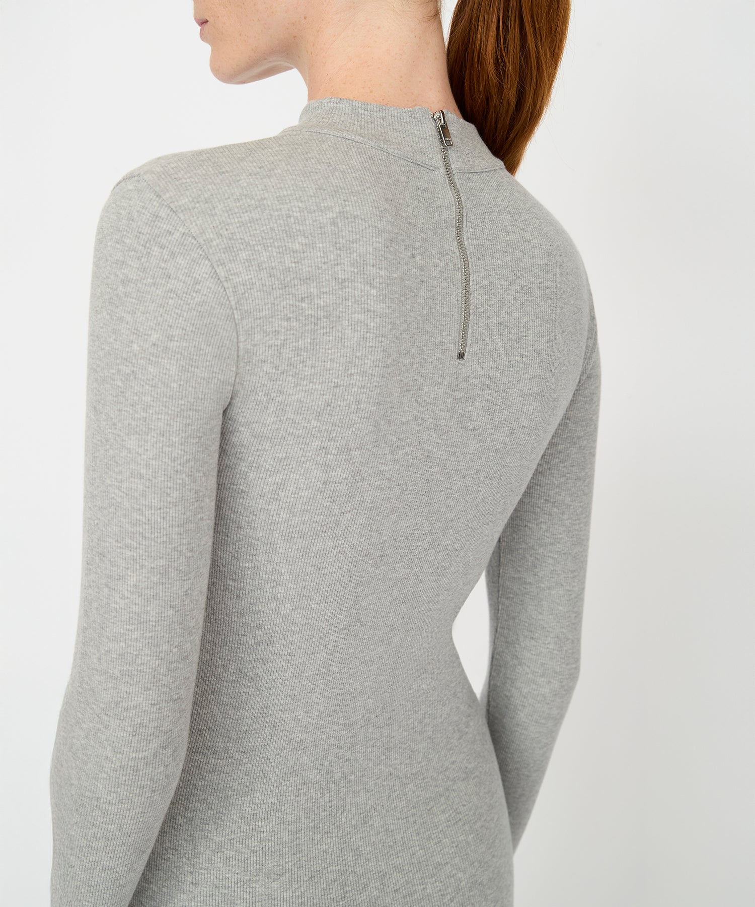 Yasmin Dress - Grey Mélange