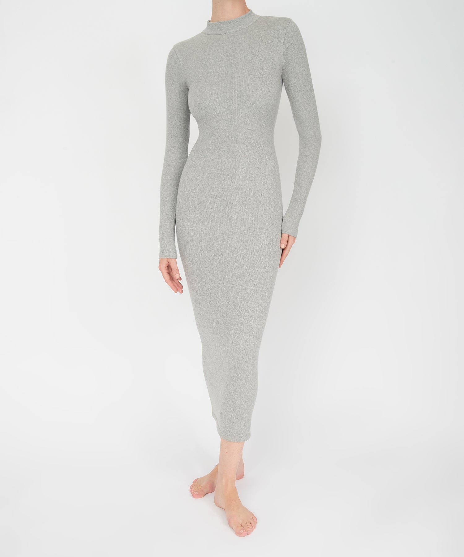 Yasmin Dress - Grey Mélange